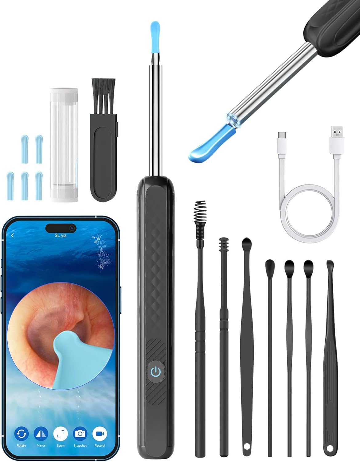 360° Spine Ear Cleaner ✨ 1080P HD Camera + 6 LED Lights 💡 Real-Time Earwax Rescue for iOS/Android 🔥 8-Piece Pro Kit & Kid-Safe Design 🌟 #EarHack #OddlySatisfying 360° Spine Ear Cleaner ✨ 1080P HD Camera + 6 LED Lights 💡 Real-Time Earwax Rescue for iOS/Android 🔥 8-Piece Pro Kit & Kid-Safe Design 🌟 #EarHack #OddlySatisfying
